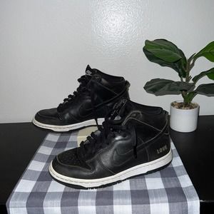 Nike Dunk ID 605246-991 Black and White size US6.5 with Letters SKOB LOVE